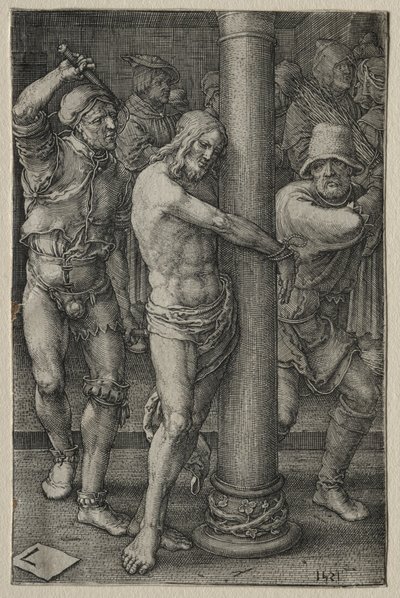 The Passion: The flagellation, 1521. af Lucas van Leyden