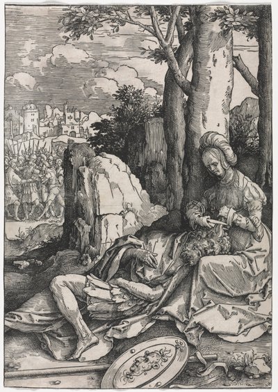 Kvindernes magt: Samson og Delila, ca. 1512. af Lucas van Leyden