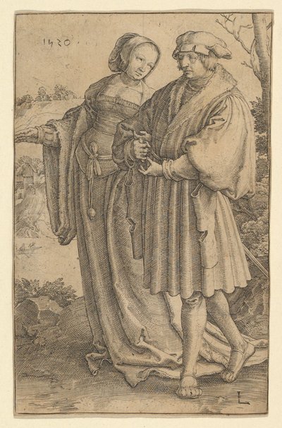 Promenaden, 1520. af Lucas van Leyden