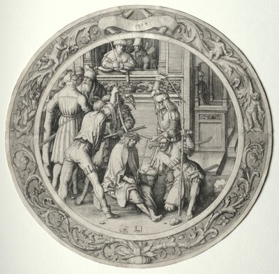 Den runde lidenskab: Kristus kronet med torne af Lucas van Leyden