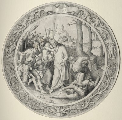 Den runde lidenskab: Kristi forræderi af Lucas van Leyden