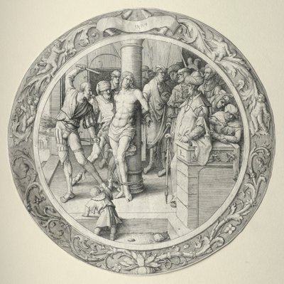 The Round Passion: The Flagellation, 1509. af Lucas van Leyden