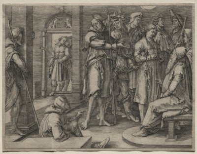Historien om Josef: Joseph fortolker sin drøm til Jakob, 1512. af Lucas van Leyden