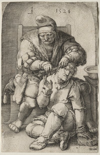 Kirurgen, 1524. af Lucas van Leyden