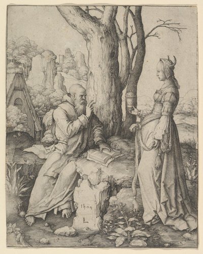 The Temptation of St. Anthony, 1509. af Lucas van Leyden