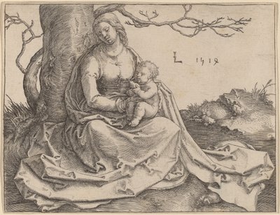 Jomfruen sidder under et træ af Lucas van Leyden