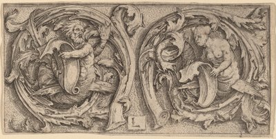 Triton og Siren i Tendrils af Lucas van Leyden