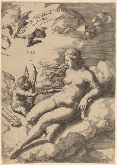 Venus og Amor af Lucas van Leyden