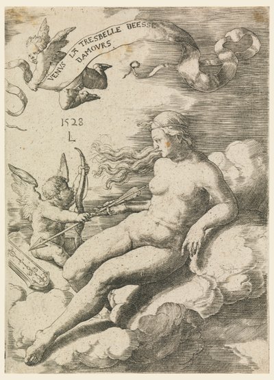 Venus og Amor af Lucas van Leyden