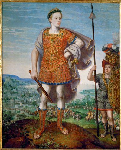 Kejser Matthias som Publius Cornelius Scipio (olie på træ) af Lucas van Valckenborch