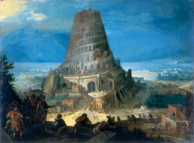 Babelstårnet, 1595 af Lucas van Valckenborch