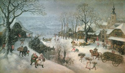 Vinterlandskab - februar af Lucas van Valckenborch