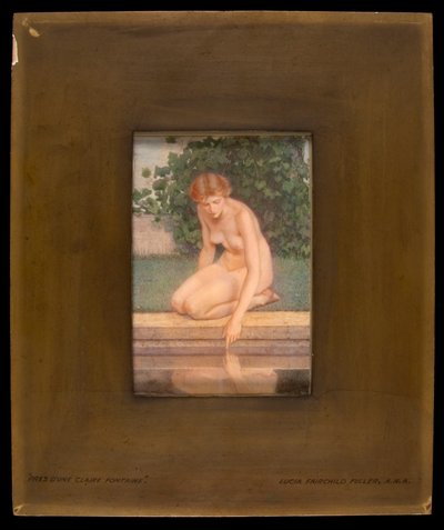 Ved en klar fontæne, 1907. af Lucia Fairchild Fuller