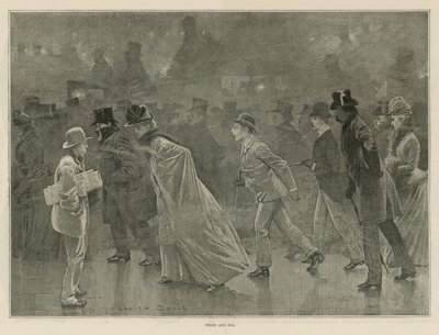 Frost og tåge (litho) af Lucien Davis