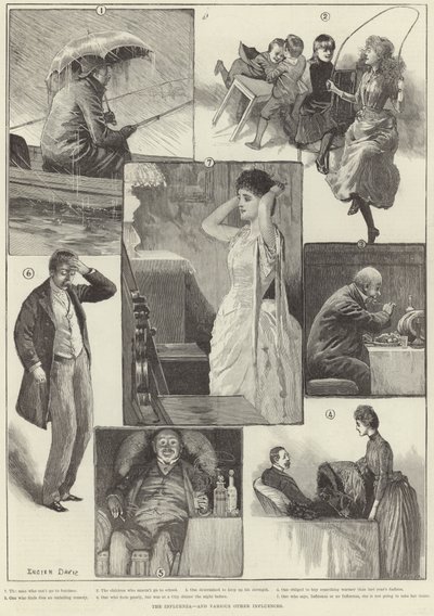 Influenzaen (kobberstik) af Lucien Davis