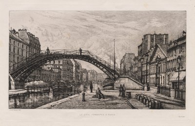 Quai Jemmapes i Paris, 1881. af Lucien Gautier