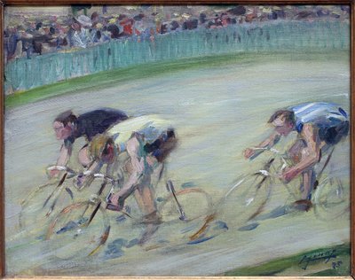 Det sidste sus. Maleri af Lucien Jonas (1880-1947), olie på lærred 1905, fransk kunst, 20. århundrede. Musee la piscine, Roubaix. af Lucien Hector Jonas