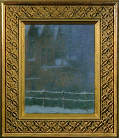 Brügge i sneen af Lucien Levy-Dhurmer