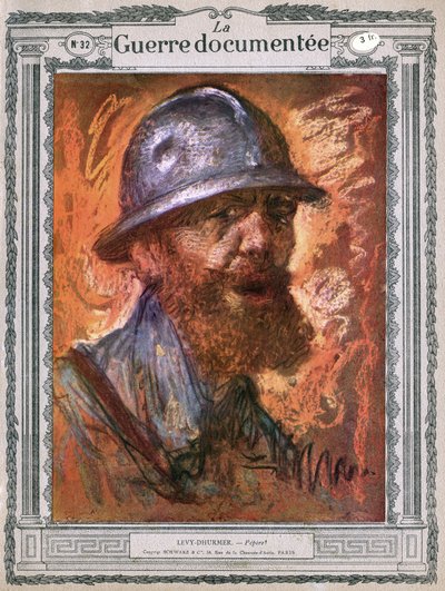 Pepere, Porträt eines alten rothaarigen Mannes von Lucien Levy-Dhurmer