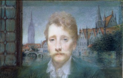 Portræt af Georges Rodenbach af Lucien Levy-Dhurmer