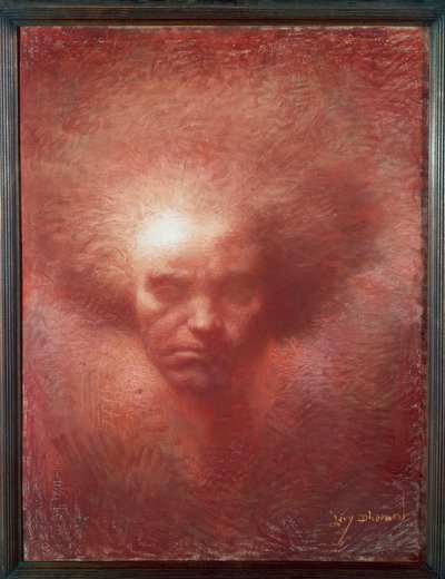 Portræt af den tyske komponist Ludwig van Beethoven af Lucien Levy-Dhurmer