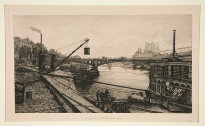 Pont des Saints-Peres i Paris af Lucien Marcelin Gautier