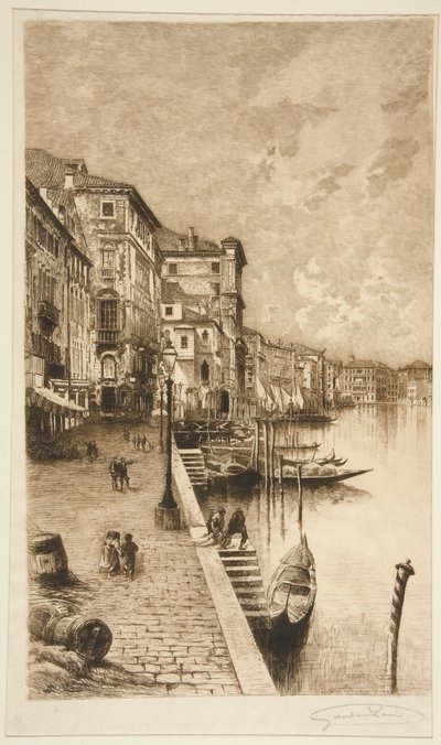 Quai, Venedig af Lucien Marcelin Gautier