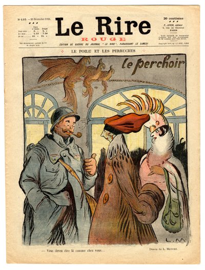 Cover af "Le Rire rouge", Satirisk i farver af Lucien Metivet