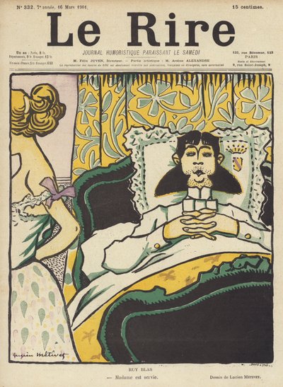 Ruy Blas, Illustration for Le Rire af Lucien Metivet