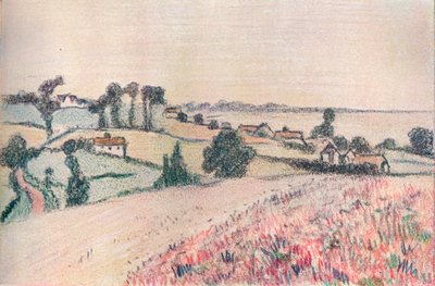 Fra en tegning i farvet kridt af Lucien Pissarro, c20. århundrede af Lucien Pissaro