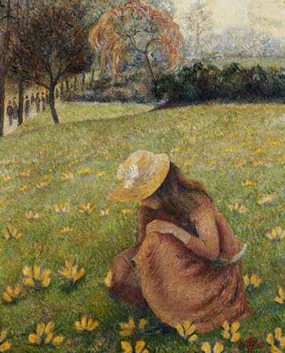 Krokus; Les Crocus af Lucien Pissarro