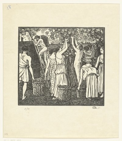 Fra Wijnoogst Daphnis og Chloe, Høsten Daphnis og Chloe (serietitel) af Lucien Pissarro