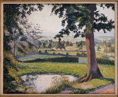 Gunville Pond, Sedgeville af Lucien Pissarro