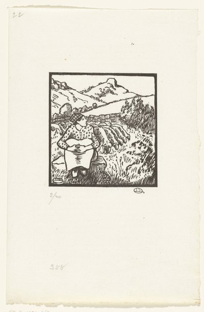 Hyrde Bergère C.O. af Mont Tour af Lucien Pissarro