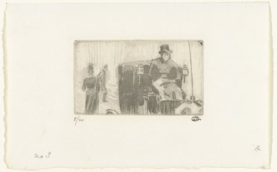 Vogn i regnen af Lucien Pissarro