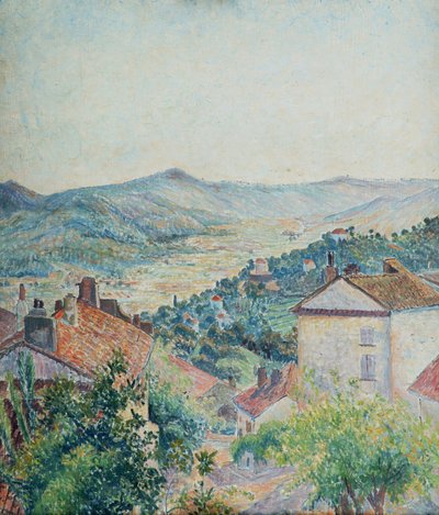 Rue Jean Aicard, Bormes af Lucien Pissarro