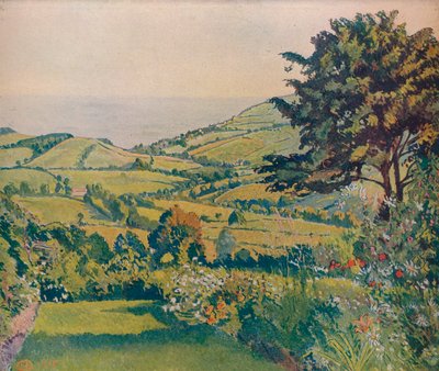 Havudsigt, fiskedamme, 1915, c1932 af Lucien Pissarro
