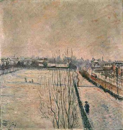 Stamford Brook, London af Lucien Pissarro