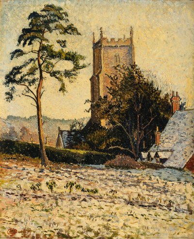 Kirken i East Knoyle, Thaw af Lucien Pissarro