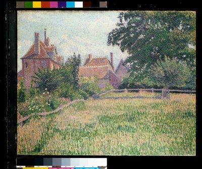 Den døve kvindes hus, Eragny af Lucien Pissarro