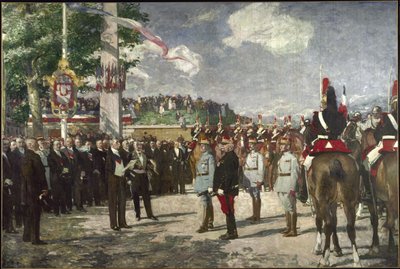 Reception ved Porte Maillot for marskalerne Foch og Joffre, 14. juli af Lucien Simon
