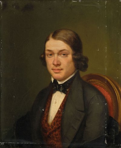 Portræt af komponisten Robert Schumann 1810-1856, 1842. af Lucienne Collière