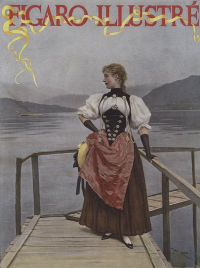 I Schweiz (I Schweiz). Forside af Le Figaro Illustre, juli 1893 af Lucius Rossi