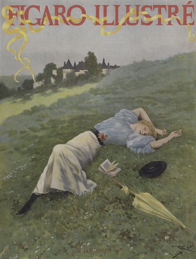 Forår (Forår). Forside af Le Figaro Illustre, maj 1896 af Lucius Rossi