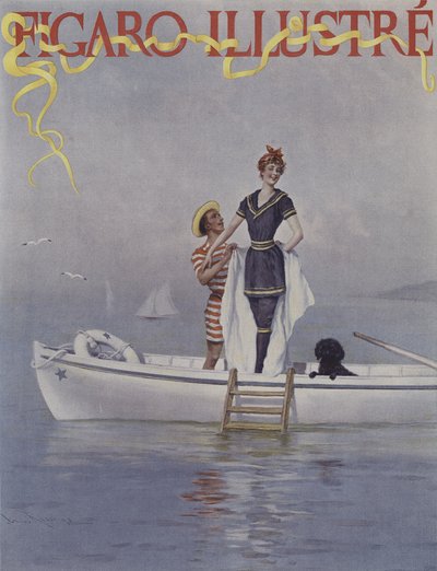 Fuldt vand til søs. Forside af Le Figaro Illustre, august 1894 af Lucius Rossi