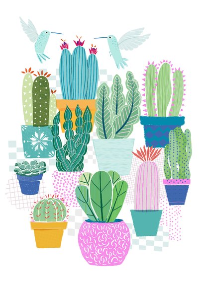 Cactus Love, 2015 (digital) af Lucy Banaji