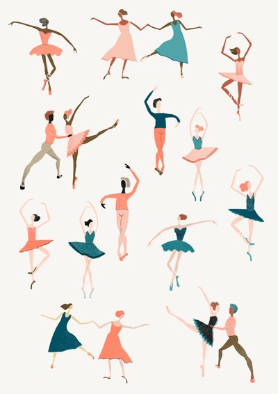 Rox Pops Ballet, 2014 (digital) af Lucy Banaji
