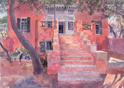 The House at Potisma, 2000 (akvarel på papir) af Lucy Willis