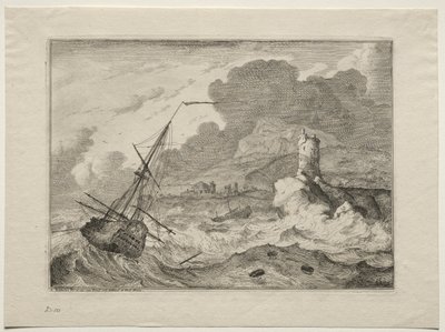 Storm på havet af Ludolf Backhuysen