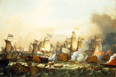Slaget ved Barfleur af Ludolf Bakhuizen
